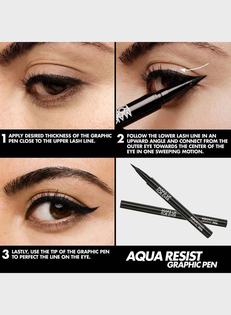 MAKE UP FOR EVER Aqua Resist Graphic Pen - 01 Black