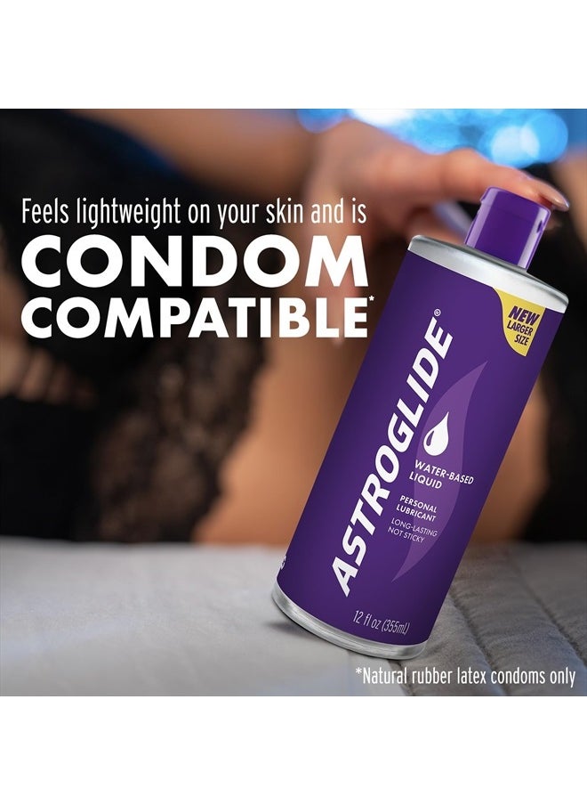 ASTROGLIDE Liquid Personal Lubricant (12oz), Water Based for Men, Women, Couples  - Image 4