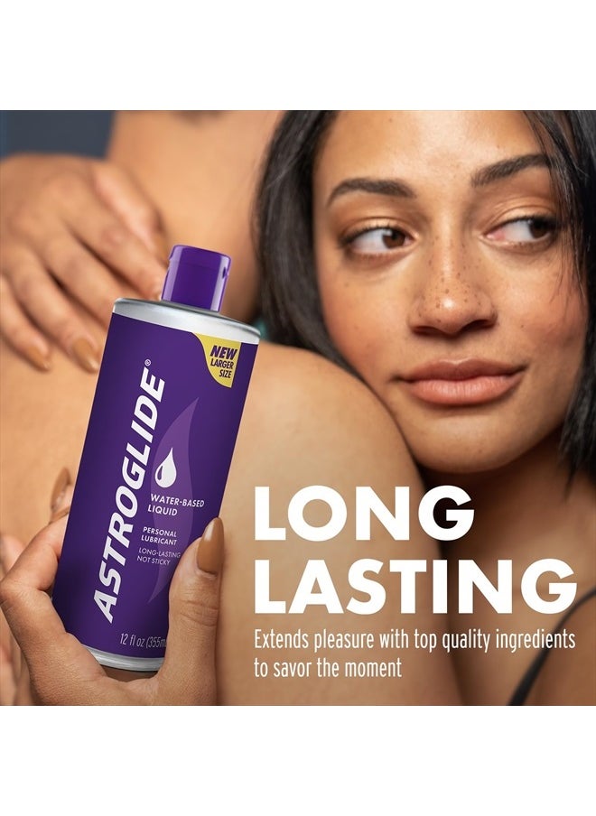 ASTROGLIDE Liquid Personal Lubricant (12oz), Water Based for Men, Women, Couples  - Image 2