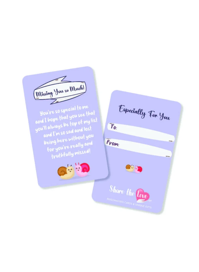 Share the Love Missing You So Much! - Wallet Card