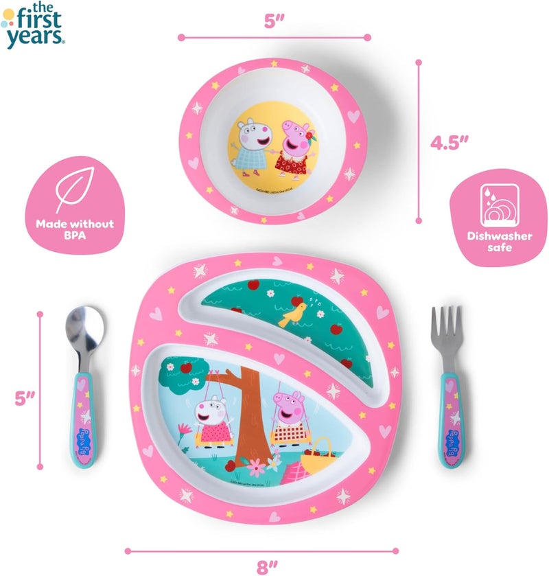 the FIRST years Peppa Pig Toddler Dinnerware Set - Image 5