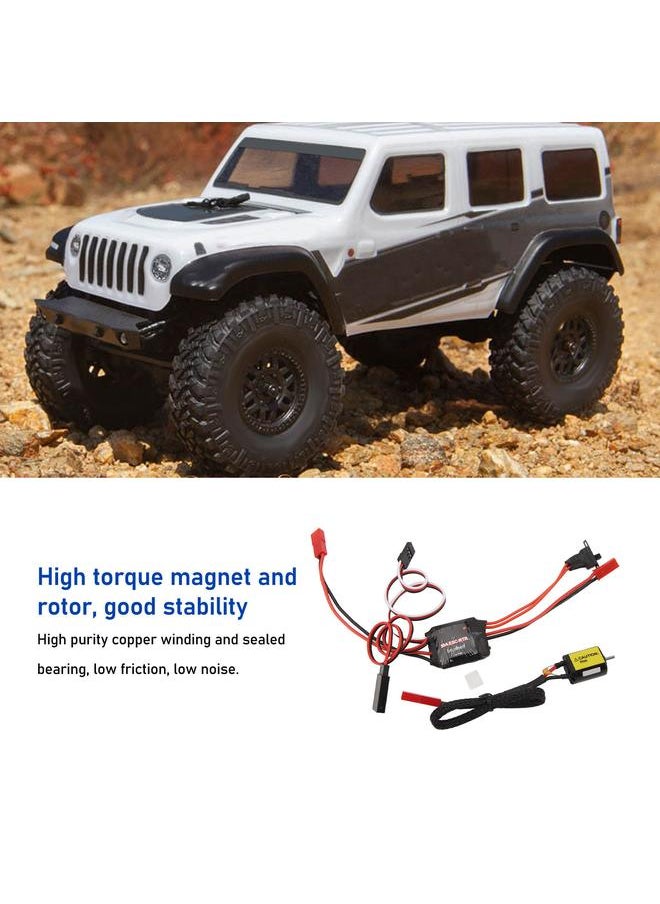 Rc Brushed Motor Esc Combo Low Noise High Torque 030 88T and 30A for RC Crawler Car