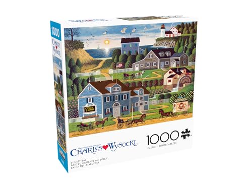 Buffalo Games - Charles Wysocki -Sunset Bay - 1000 Piece Jigsaw Puzzle for Adults -Challenging Puzzle Perfect for Game Nights - Finished Size is 26.75 x 19.75 - Image 3