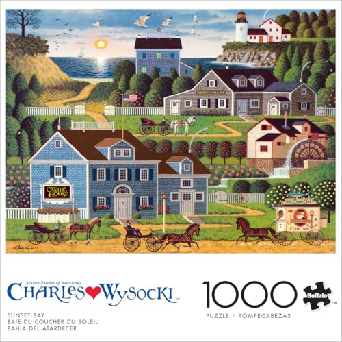 Buffalo Games - Charles Wysocki -Sunset Bay - 1000 Piece Jigsaw Puzzle for Adults -Challenging Puzzle Perfect for Game Nights - Finished Size is 26.75 x 19.75 - Image 2