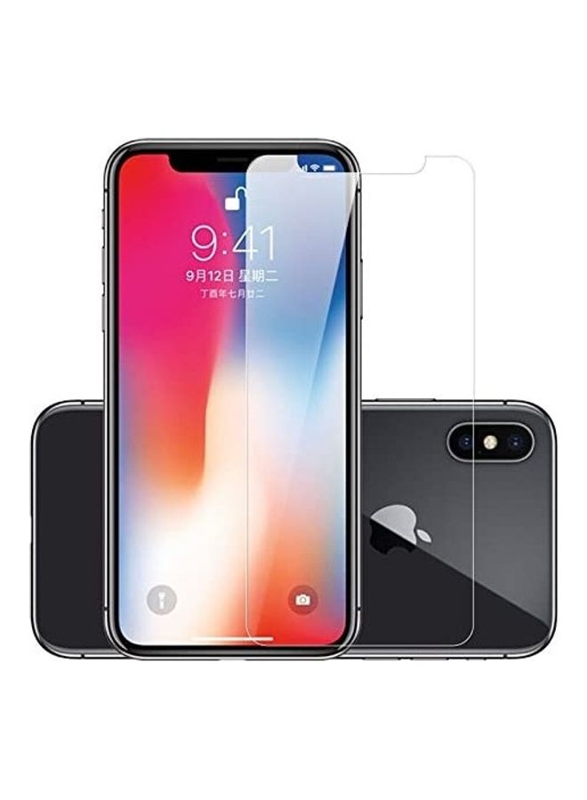 ICS Protective Case Cover with Tempered Glass for Apple iPhone X/XS Clear - Image 2