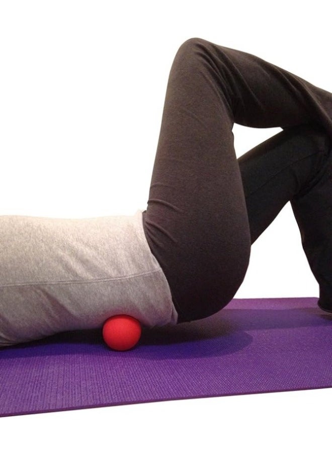General Massage Lacrosse Balls for Myofascial Release, Trigger Point Therapy, Muscle Knots, and Yoga Therapy. Set of 2 Firm Balls (Blue and Red)  - Image 2