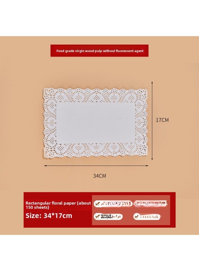 Lace Paper Pad Baking Paper Kitchen Oil Absorbing Paper Cake Paper Lace Pizza Pad Paper Special For Fried Snacks 