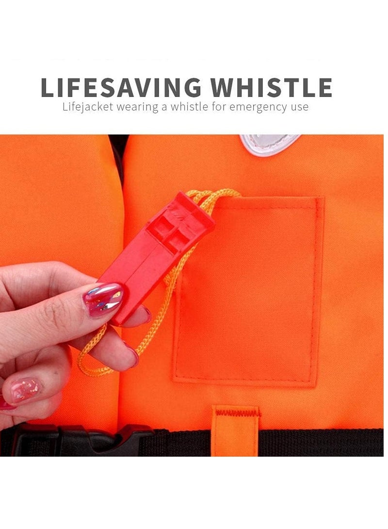 ريبنيو سترة النجاة سترات السلامة البدلة المائية قوارب الكاياك السباحة ركوب الأمواج الانجراف معدات الحجم {XL} 75 إلى 100 كجم (برتقالي) - Image 5