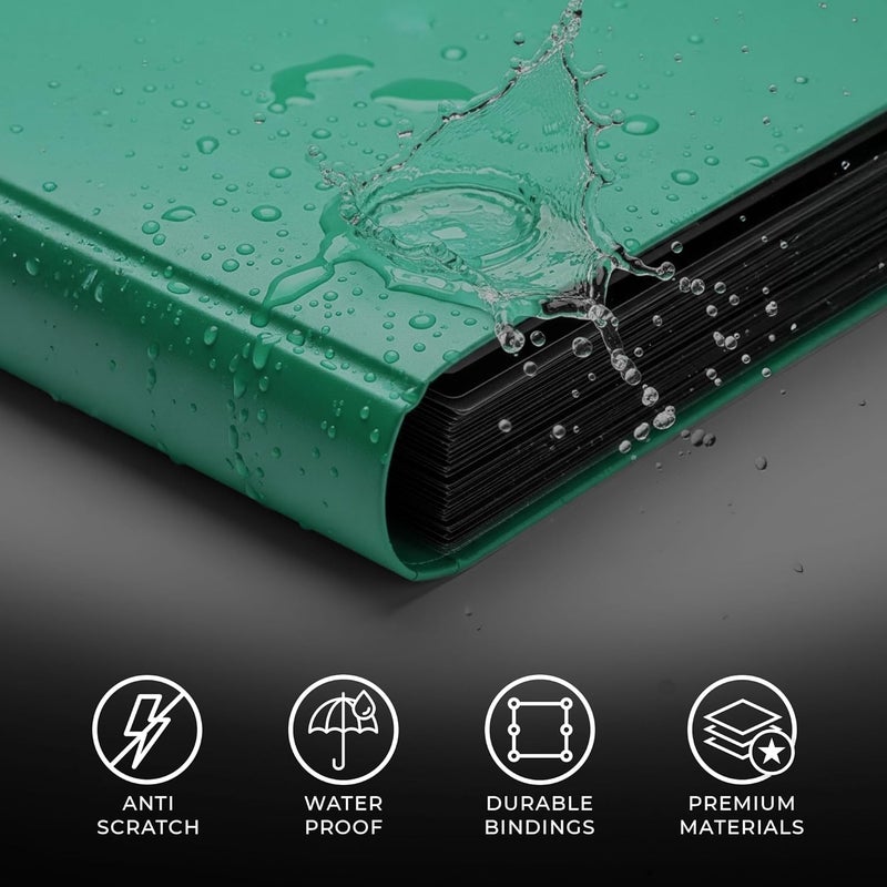 Card Guard Trading Card Binder Pro-Folio – 9 Pocket Binder - Side-Loading Album, Durable & Acid-Free Storage for Pokémon, YuGiOh, MTG, TCG, Game & Sports Cards, Dark Green - Image 2