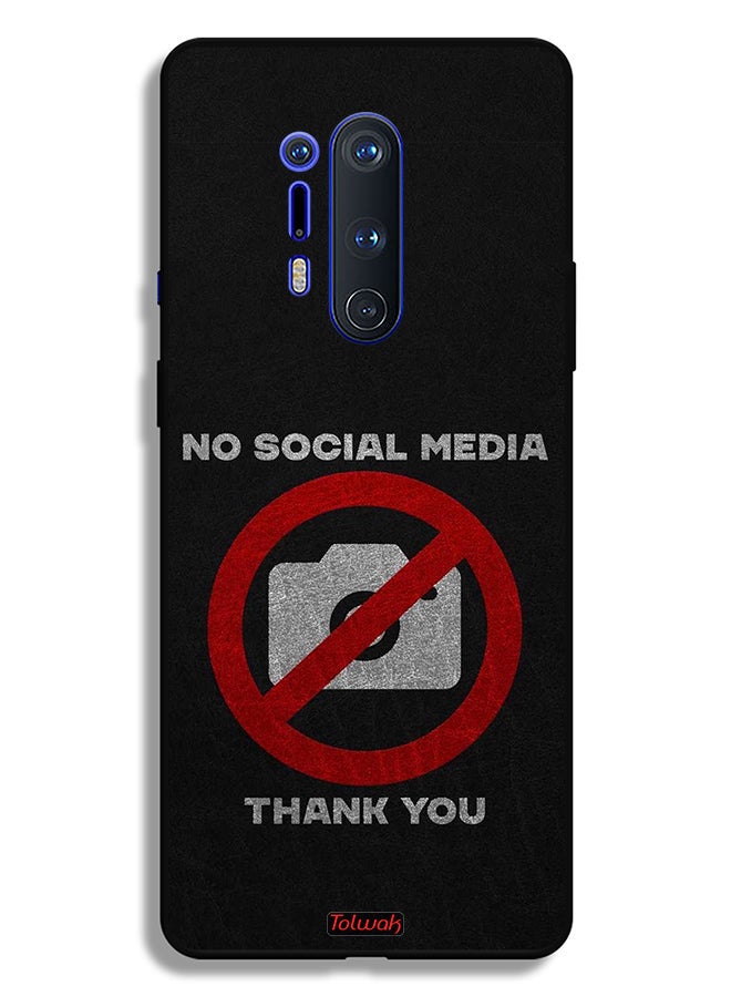 Tolwak OnePlus 8 Pro Protective Case Cover No Social Media Thank You - Image 2