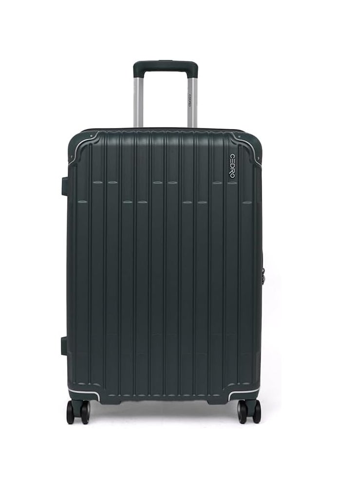 CEDRO حقائب سيدرو - حقيبة سفر 20 بوصة بتشطيب مات باللون الأخضر الداكن - Image 2