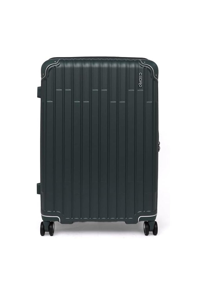 CEDRO حقائب سيدرو - حقيبة سفر 20 بوصة بتشطيب مات باللون الأخضر الداكن - Image 1