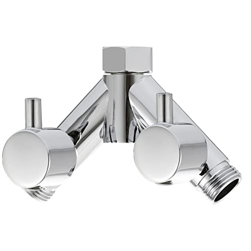 Tecmolog G12 Shower Diverter Shut Off Valve Brass Shower Head Splitter 2 Way for Bathroom Chrome DSF014A - Image 1