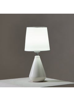 Home Box مصباح طاولة سيراميك سيجا مع منفذ طاقة يو اس بي و3 ألوان للضوء 14 x 35 x 14 سم  - Image 3