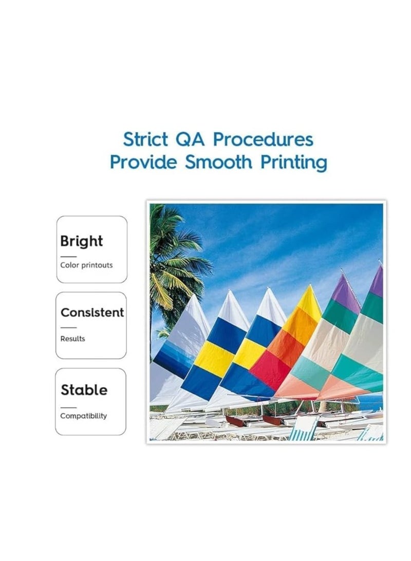 Terabyte GI-40 Compatible 4-Pack Pigment GI 40 For Pixma G6040 G5040 GM2040 Black/Cyan/Magenta/Yellow - Image 2