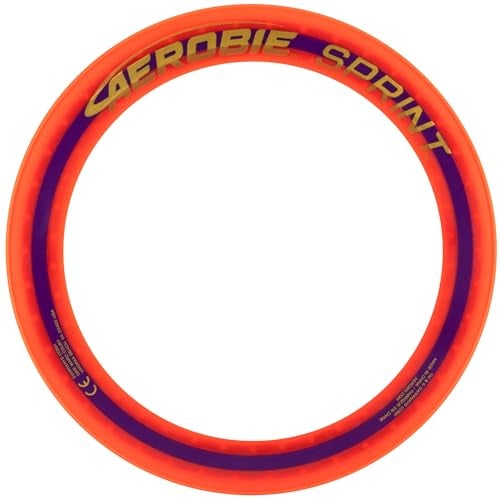 Aerobie Sprint Ring Outdoor Flying Disc 10 Inches Orange - Image 1