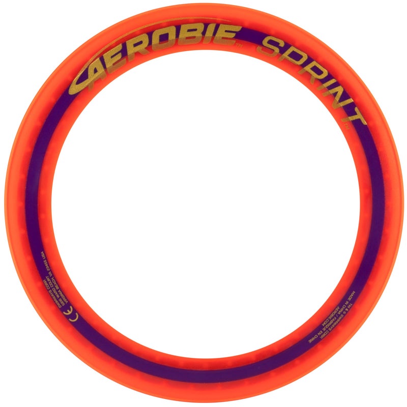 Aerobie Sprint Ring Outdoor Flying Disc 10 Inches Orange - Image 2