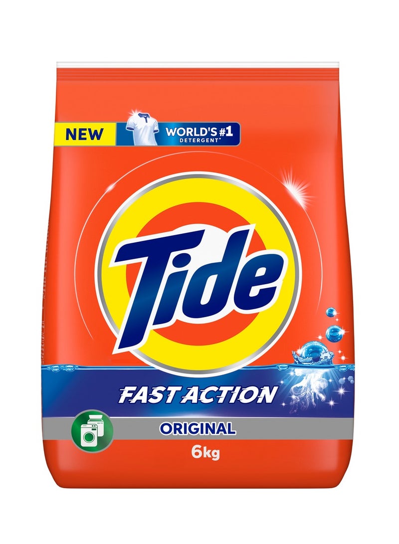 Tide Fast Action Laundry Detergent Powder 6kg  - Image 1