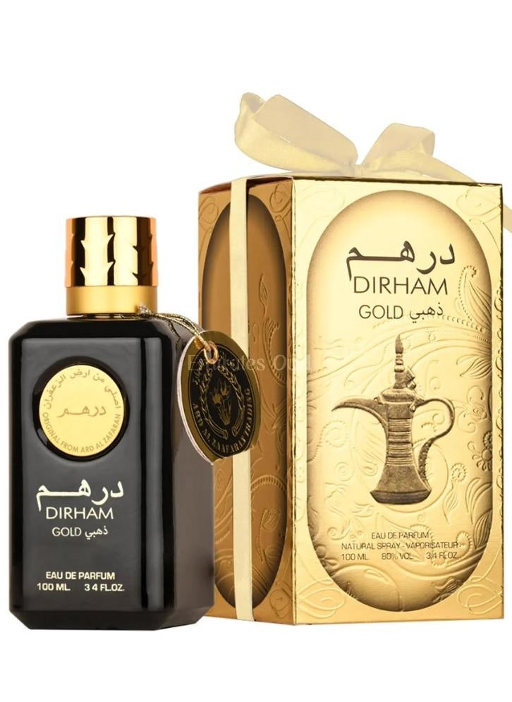 Dirham Gold by Ard Al Zaafaran for Unisex Eau de Parfum For Men & Women 100 ml 