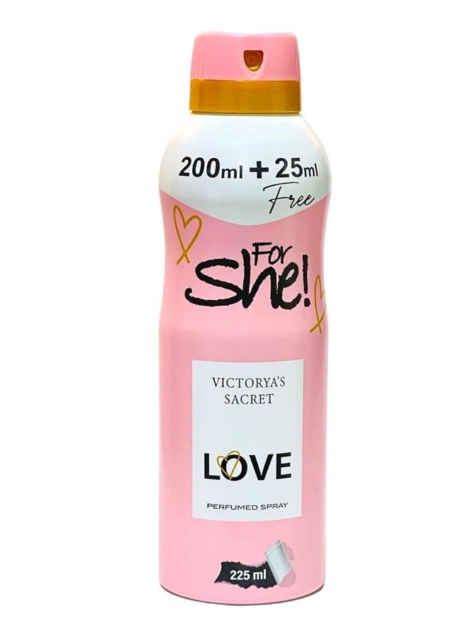 SHE perfumed spray love 225ml