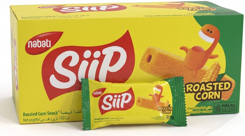 NABATI Siip Roasted Flavour Corn Snack 4grams Pack of 20 - Image 1