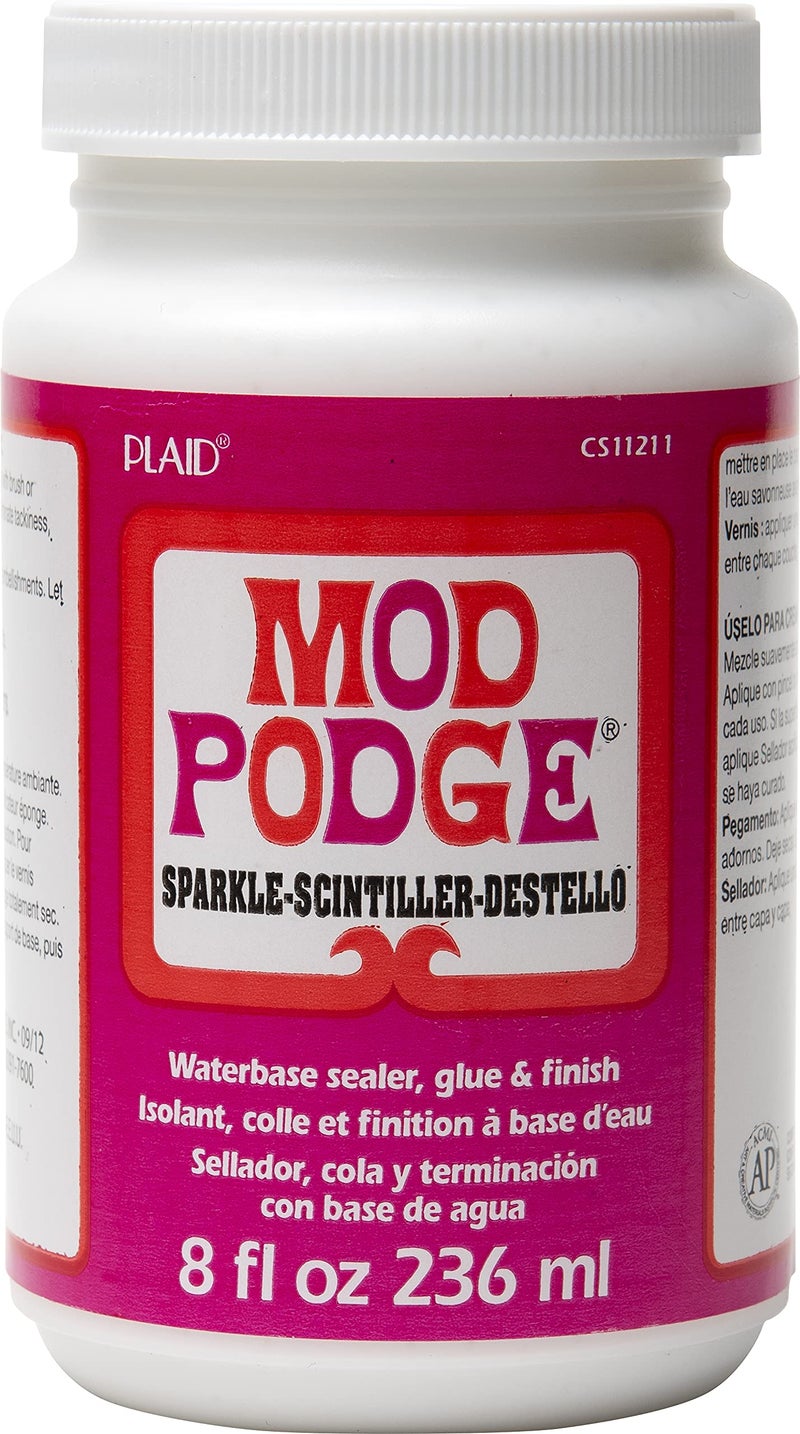 Mod Podge Waterbase Sealer, Glue and Finish (8-Ounce), CS11211 Sparkle - Image 1
