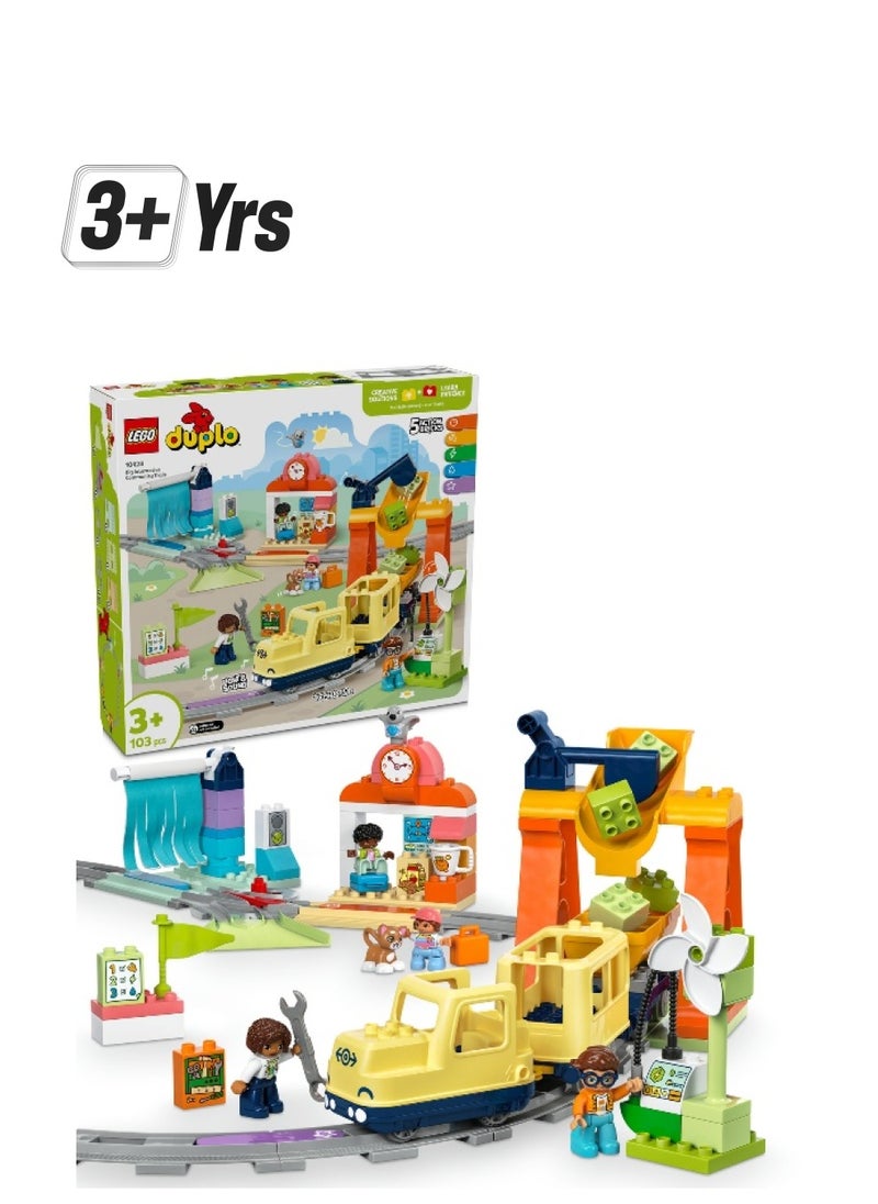 LEGO LEGO DUPLO Town Big Interactive Community Train Set 10428 Building Set (103 Pieces)  - Image 1