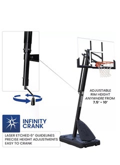 Generic ZY-029B Official 54” Portable Basketball Hoop With Polycarbonate Backboard  - Image 2