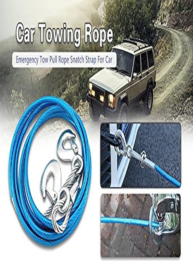Trady Tow Rope Towing Pull Strap Rope with Hook Heavy Duty Car Towing Rope Car Emergency Tow Rope (10mm x 4 mtr) (Tow Rope - 5 TON) - Image 5