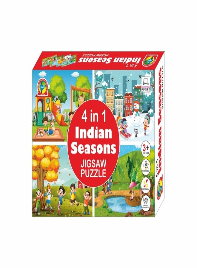 The GrowSome Hindi Vowels to Build Kid Knowledge| English Vocabulary Jigasaw | Animal Puzzle for Kids| Kids Jigsaw Puzzle, Indian Seasons Theme, Ages 3+ (Indian Seasons) - Image 1