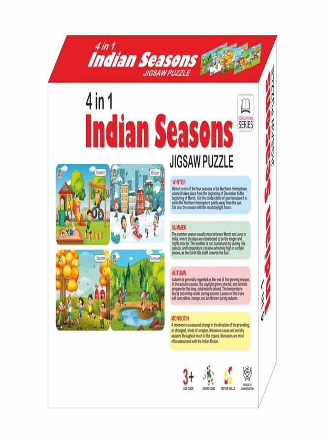 The GrowSome Hindi Vowels to Build Kid Knowledge| English Vocabulary Jigasaw | Animal Puzzle for Kids| Kids Jigsaw Puzzle, Indian Seasons Theme, Ages 3+ (Indian Seasons) - Image 3