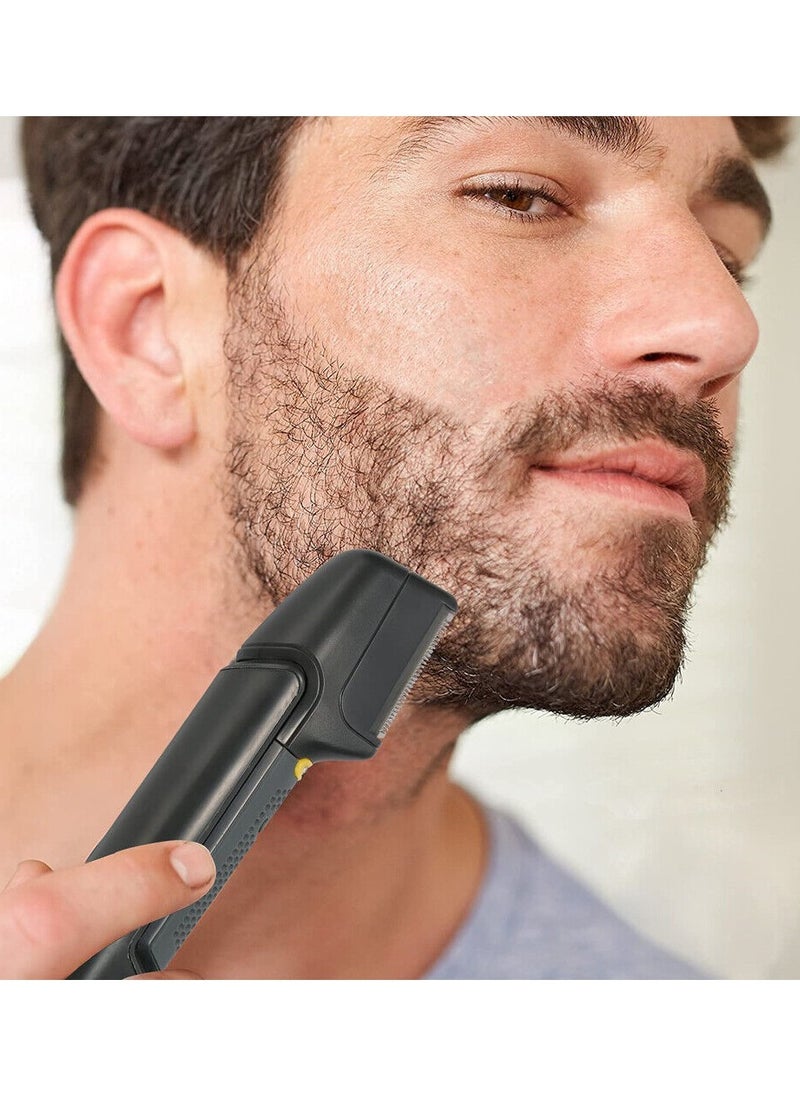 Generic 5 in 1 Titanium Hair Clippers for Men, Rechargeable Cordless Professional Beard Trimmer for Men, Body Shaver and Groomer ,Beard Trimmer Cordless for Men's Grooming Kit,back shaver with 5 Comb Attachme  - Image 4