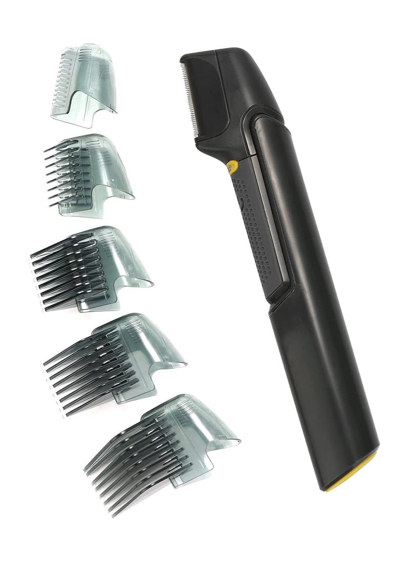 Generic 5 in 1 Titanium Hair Clippers for Men, Rechargeable Cordless Professional Beard Trimmer for Men, Body Shaver and Groomer ,Beard Trimmer Cordless for Men's Grooming Kit,back shaver with 5 Comb Attachme  - Image 2