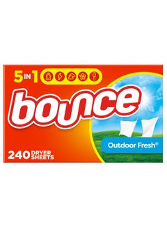 Bounce Dryer Sheets Laundry Fabric Softener, Outdoor Fresh, 240 Count  - Image 1
