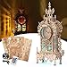FUNPOLA 3D Wood Puzzle LED Tower Clock 3D Puzzle Building Desktop Clock Model DIY Architectural Building Blocks LEDTC01 Wood - Image 2