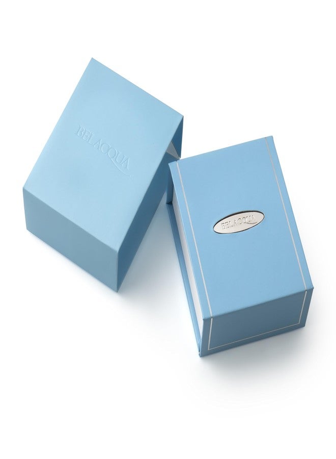 Belacqua AAA Quality White Cultured Freshwater Pearl Stud Earrings in 14K Yellow Gold, 5.0-6.0mm Pearls Size, Push Back Clasp, Real Pearl Jewelry for Women, Gift Box Included - Image 3