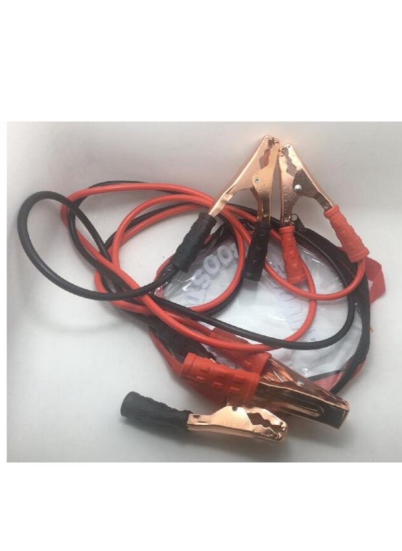 ماركة غير محددة أداة الطوارئ 2000AMP 4M بطارية السيارة تؤدي إلى كابلات معززة، كابل معزز للسيارة والشاحنة. كابل معزز لبطارية السيارة شديدة التحمل، كابل معزز، كابل قافز لشاحنة السيارة  - Image 4