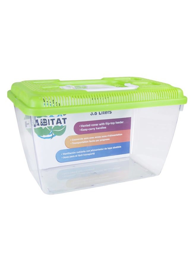 Penn Plax Small World Habitat – Portable Clear and Transparent Plastic Tank – Excellent for Small Critters and Creatures – Easy to Clean & Handle – 1 Gallon - Image 2