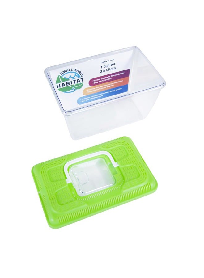 Penn Plax Small World Habitat – Portable Clear and Transparent Plastic Tank – Excellent for Small Critters and Creatures – Easy to Clean & Handle – 1 Gallon - Image 5