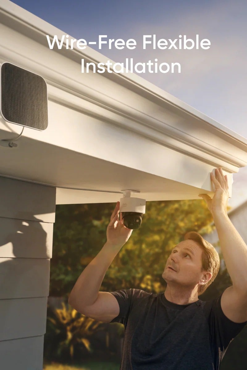 eufy Security SoloCam S340, Solar Security Camera, Wireless Outdoor Camera, 360° Pan & Tilt Surveillance, No Blind Spots, 2.4 GHz Wi-Fi, No Monthly Fee, HomeBase S380 Compatible - Image 3