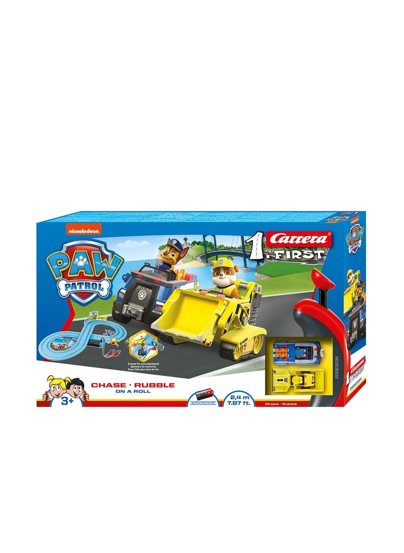 Carrera First Race Track Paw Patrol Chase Vs Rubble 2.4M  - Image 1