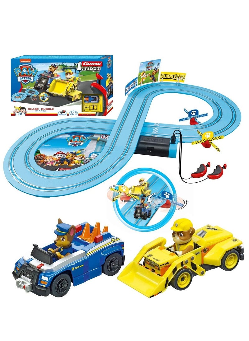 Carrera First Race Track Paw Patrol Chase Vs Rubble 2.4M  - Image 2