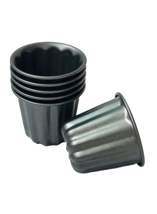 6 Pcs Carbon Steel Multi Functional Mini Cake Cup Mold Non Stick Baking Utensil - Image 1