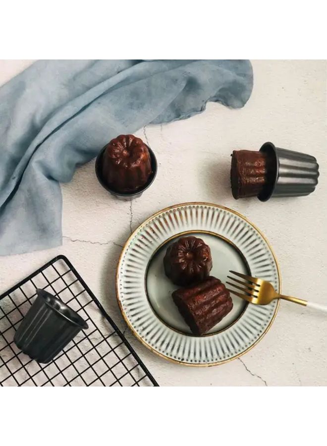 6 Pcs Carbon Steel Multi Functional Mini Cake Cup Mold Non Stick Baking Utensil - Image 5