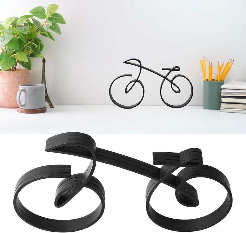 Maxmartt Bicycle Art Sculpture Iron Minimalistic Wire Framed Style Elegant Bicycle Sculpture for Cycling Enthusiasts Decoration - Image 2