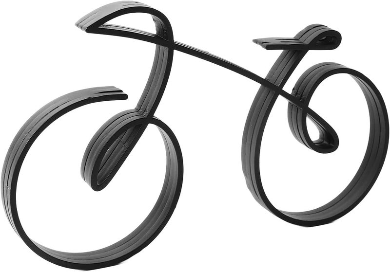 Maxmartt Bicycle Art Sculpture Iron Minimalistic Wire Framed Style Elegant Bicycle Sculpture for Cycling Enthusiasts Decoration - Image 1