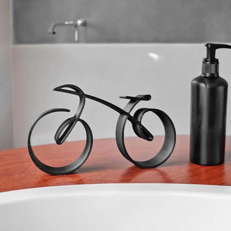 Maxmartt Bicycle Art Sculpture Iron Minimalistic Wire Framed Style Elegant Bicycle Sculpture for Cycling Enthusiasts Decoration - Image 4