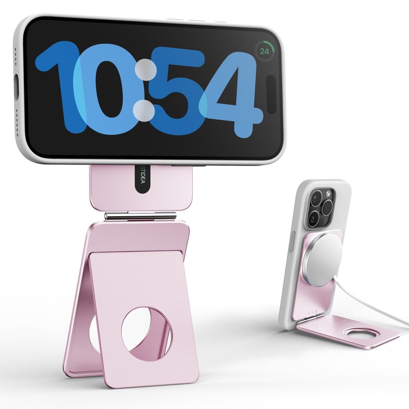 1ST IDEA Magnetic Tripod for iPhone, Aluminium Phone Tripod Stand Compatible with Magsafe iPhone 17/16/15/14/13/12 Series, Foldable Strong Magnetic Phone Stand & Travel Essentials Accessories - Image 1