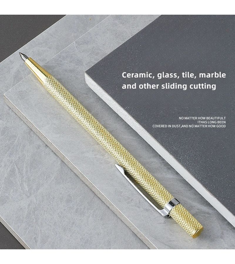 Golden Scribing Pen For Cutting Marking On Metal Plates Tiles - Image 2