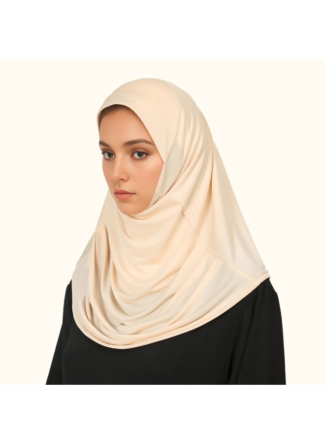 LAVEN حجاب، غطاء الرأس، غطاء رأس كريستال كتان فضفاض، قبعة أساسية، عصري ومريح - Image 4
